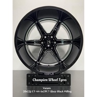 *SET*HOSTILE Gloss Black Milling 117 20x12jj ET-44 6H139.7 Sport Rim for 4x4 with (4pcs)