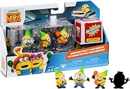 DesSPICABLE ME MN401200 Minions Action Figures, Party Bus Theme, 3 Figures and 1 Secret to Discover,