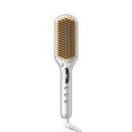 Silver Yellow Sleek Chic Triple Grip Straightening Brush 62 Mm,Ionic Hair Straightener Comb,3 Min Qu