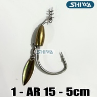 Combo Mồi Câu Lure Mồi Mềm NFF Và Lưỡi Ar15 - Mồi mềm NFF bán lẻ - Mồi Giả Câu Cá Lóc Lưỡi Mồi Mềm S