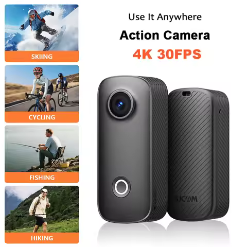 SJCAM C100 Pro Thumb Action Camera 4K/30fps Stable Wireless Connection Mini Camera for Cycling Vlogg