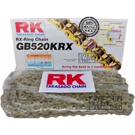 RK TAKASAGO CHAIN RX-RING CHAIN GB520KRX X 120L RIVET 100% ORIGINAL 520 RANTAI