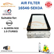 ENGINE AIR FILTER NISSAN ALMERA N18T 2021-2023 (16546-5EK0A)