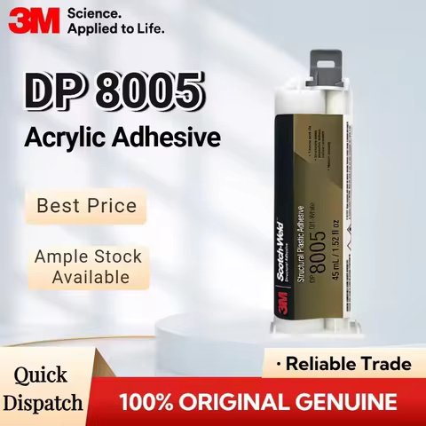 Original 3M DP8005 Scotch-Weld Structural Plastic Adhesive 45ml 10:1 Two-Part Acrylic Glue for PP PE