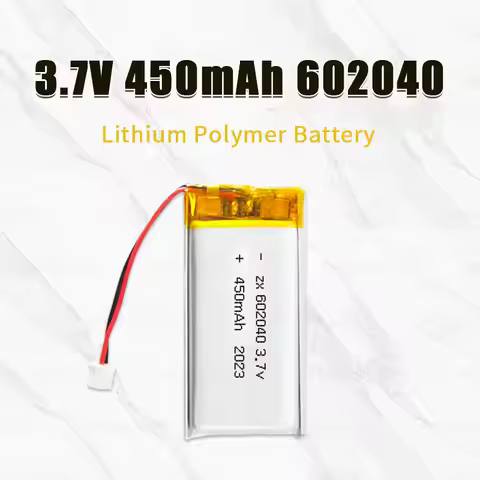 602040 Polymer 450mAh Battery Li Po 3.7V Lithium Batteries for DVR GPS Car Recorder Mp3/mp4 Bluetoot
