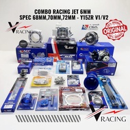 Combo Racing Jet 6MM Y15ZR V1/V2 Spec 68MM,70MM,72MM,73MM (NLK Jet Rod 6MM Y15ZR)