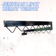 Jemuran Dinding Lipat Hemat Tempat