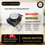 ESX159 ESX156 ESX958 ESX1278 SHARP Drain Motor Washing Machine PQD-707K 46MM Motor Penarik Air Kelua