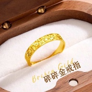 cincin lelaki cincin emas 916 Emas Shuibei Shenzhen Menghancurkan Cincin Emas Ais 999 Cincin Pepejal