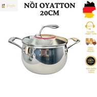 OYATTON stainless steel pot, soup pot, small stainless steel pot, 20cm stainless steel pot, 20cm pot