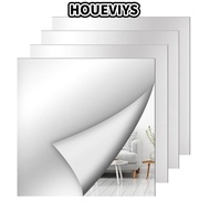 HOUEVIYS 1pc Acrylic Mirror Sheet, Simple Self Adhesive Non Glass Mirror Stickers,  1.6mm Thick Shat