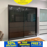 [FREE SHIPPING+FREE INSTALLATION] Sliding Wardrobe/ 8x8ft or 6x8ft Wardrobe / Anti-Jump / Glass door