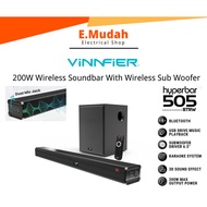 Vinnfier Wireless Soundbar With Wireless Sub Woofer | Hyperbar 1100 /Hyperbar 202/ Hyperbar 505 BTRW