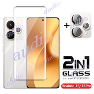 Realme 15 Pro 5G 2in1 Hot Bending 3D Screen Protector Tempered Glass For Realme 15 Pro 15Pro 5G Scre