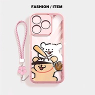 YBD Casing For Realme Note 70 70T C63 C61 C65S Realme Narzo N63 Cute cartoon baseball dog with free 
