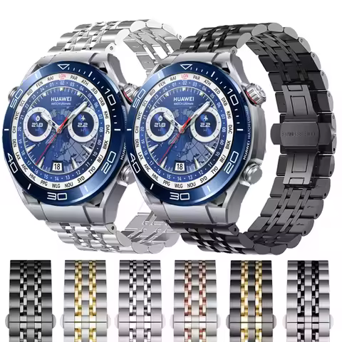 22mm Business Stainless Steel Strap For HUAWEI WATCH Ultimate/Buds Metal Band For Huawei Watch GT5 4