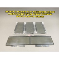 REAR LOCATION PLATE MOUNTING BRACKET VESPA CLASSIC SUPER SPRINT PX EXCEL SQUARE PLASTIC MODEL. ELAST