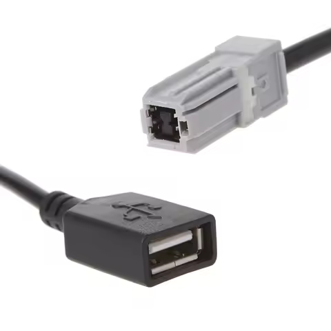 Car Aux Media Wire To USB Adapter Conector for toyota RAV4 EZ Verso Camry