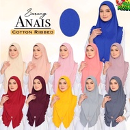 Tudung Sarung Layla cotton pleated bidang 55 Anais ala zihaluz