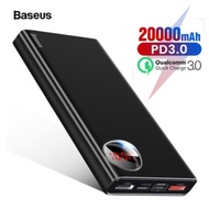 Baseus Power Bank 20000mAh PD 3.0 Fast Phone Charger Powerbank Quick Charge 3.0 For Xiaomi Huawei