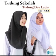 TUDUNG SEKOLAH 2 LAPIS KAIN KOSHIBO
