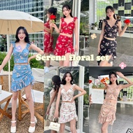 Cafe Set 2-Piece For Women Side Slit Skirt Women's Beachwear Dress Christmas