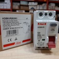 (SIRIM) HIMEL 2 POLE RCCB SINGLE PHASE 2P ELCB 2P RCCB 25A 40A 63A circuit breaker