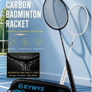 Single 4U G5 Carbon Badminton Racket Lightweight One-Piece Frame Durable for Practice Training Games