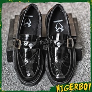 NIGERBOY Aint - Men's Formal Loafers Glossy Black SkulBINTANG