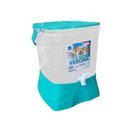 Verona Ezy 30 Liter tempat air minum es buah kran air simple wadah plastik serbaguna Dispenser 20 L