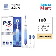 Bàn Chải Điện PS S100 PRO Công Nghệ Sóng Âm Chải Sạch Mảng Bám Tới 10X - Xanh Ombre