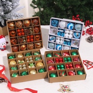 Box of 40 baubles, 12 baubles 3-6cm for Christmas decoration