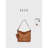ELLE Tote Bag Women 2025 Handbag Niche High-End Retro Shoulder Bag Commuter Winter