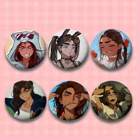 Anime Alien Stage Girls Hyuna Cartoon Star Badges, Brooches, Pins, Tin Props, Christmas Gifts, Birth