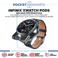 [Malaysia Set] Infinix XWATCH Pods 2-in-1 Smartwatch + Earbuds | Bluetooth Calling (1 Year Warranty 