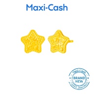Shining Star Earrings in 999 Gold