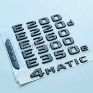 2017 Glossy Black Letters E200 E260 E300 E400 E220d E350e E300de 4Matic ABS Emblem for W213 Car Trun
