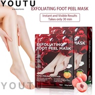 Natural Fruit Exfoliating Foot Mask Foot SPA Pedicure Sock Removing Dead Skin Whitening Heels Feet P