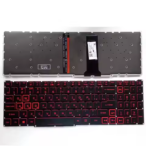 Replacement Keyboard for Acer Nitro 5 AN515-43 AN515-54 AN517-51 AN517-52 RU Layout