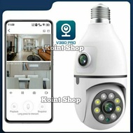 New Ipcam Ptz Dual Camera App V380Pro Cctv Bohlam Lampu Wireless