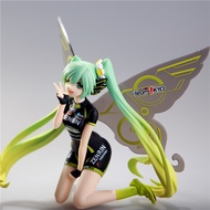 Hatsune Miku Cute Anime Toy Butterfly Graffiti Racing Team Kneeling Girl Model Figure Ornament For PVC Collection Model Doll