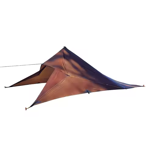 650 Grams Ultralight Tarp Bushcraft Square Protarp Tarp 3.5X3.5Meter 20D Both Side Silnylon 21 Tabs 
