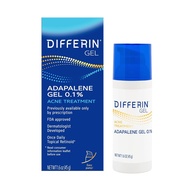 Differin Adapalene Gel 0.1% 45g - Dermatologist-Developed Acne Treatment Gel for Oily Skin Reduces A