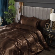 Low priceMonnom New European Satin Duvet Cover Set Include Duvet Cove Flat Sheet and Pillowcases Dou