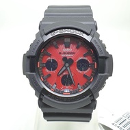 [Original] Casio G-Shock GAS-100AR-1A Solar Black x Red Street Fashion Men Watch