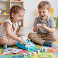 FUZOU Letter Sticker Toys, Alphabets Number Spelling Practice Number Cognition Early Math Game, Earl