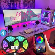 Lampu hiasan PC SETUP Gaming Setup APP remote 5050 RGB lights IP67 /work spaces/clean setups/clean m
