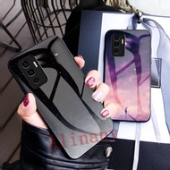 Vivo V23e 5G Case Luxury Starry Sky Tempered Glass Phone Casing Vivo V23e VivoV23e 5G Back Cover