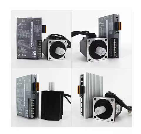 Nema32 80mm 750W RS485 Pluse Canopen Ethercat Low Voltage 48V 19A 3000RPM 2.4N.m DC Servo Motor Driv