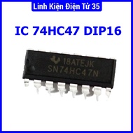 74HC47 logic IC component, BCD code, DIP-16 pin